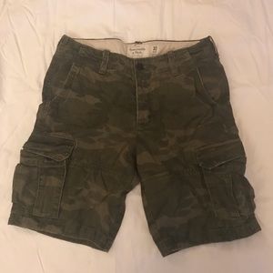 Abercrombie & Fitch camo cargo shorts